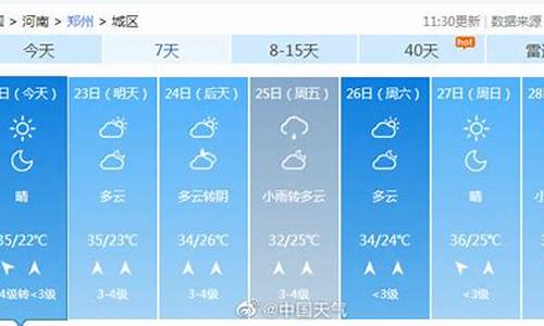 郑州一周天气预报情况_一周天气预报查询郑州最新消息