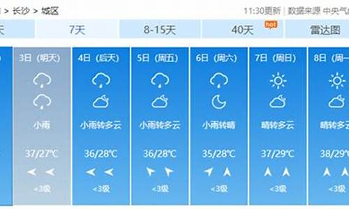 长沙天气预报10天_长沙天气预报10天准确一览表图片