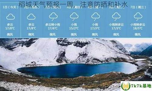 稻城天气预报一周天气适合出游吗_稻城天气预报一周天气